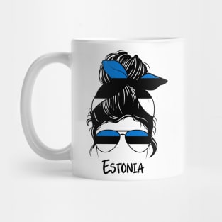 Estonia girl, Estonia Flag, Estonia gift heritage, Estonian girlfriend Mug